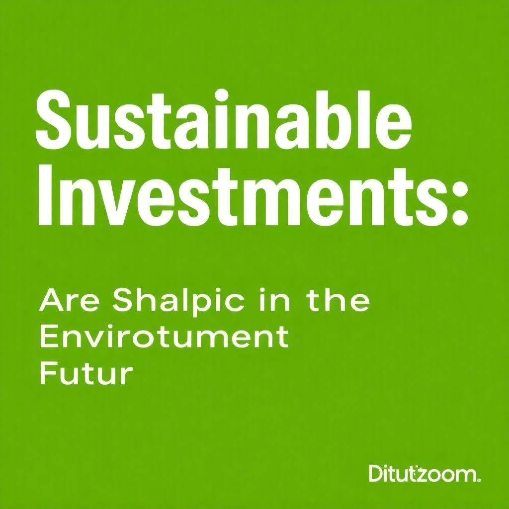 Инвестиции в устойчивые облигации и зеленые проекты для стабильного дохода