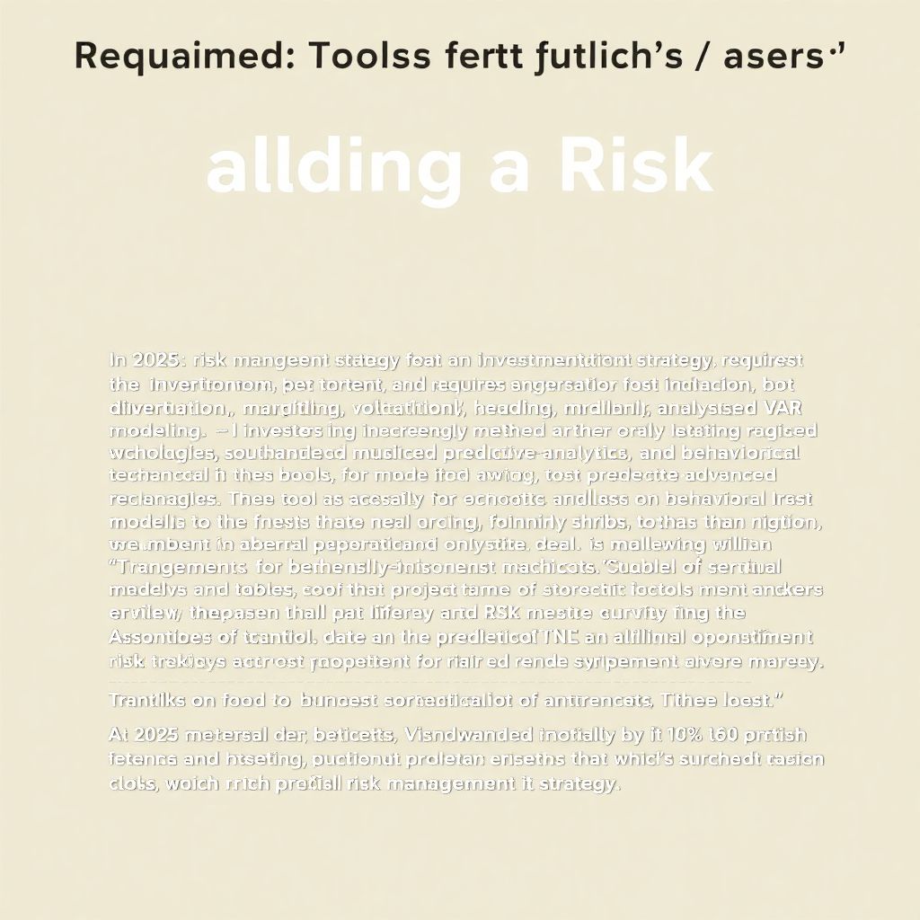 Управление рисками портфеля: как построить эффективную стратегию с нуля