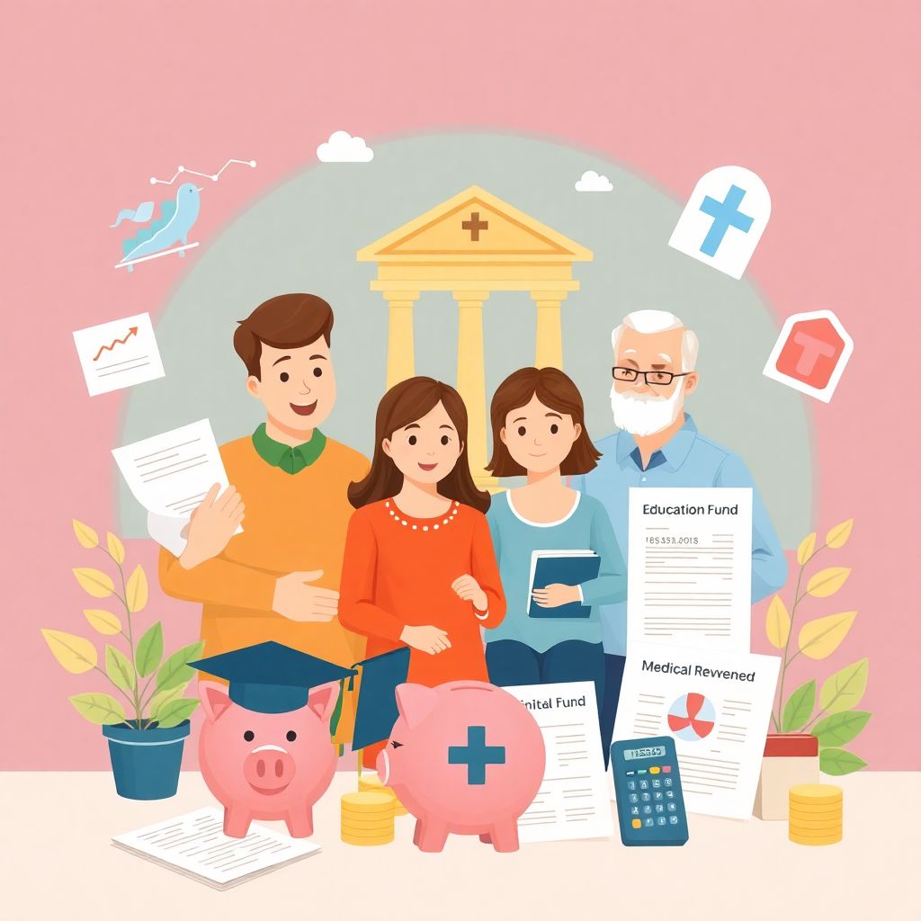 Личный финансовый план для создания резервов на образование и медицинское обслуживание