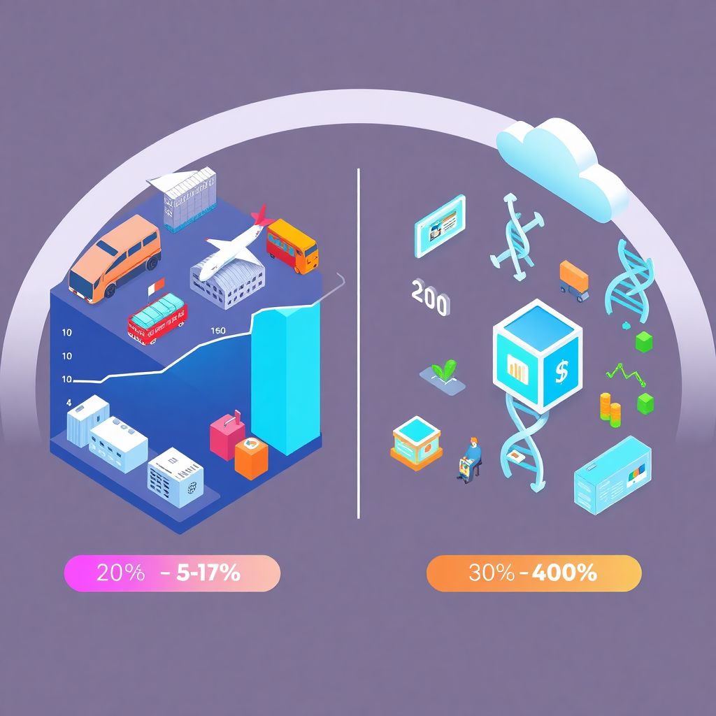 Финансовая аналитика и сравнение маржинальности в различных отраслях бизнеса
