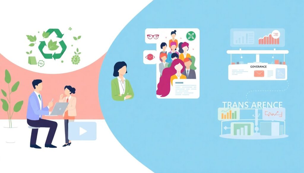 ориентированных на ESG - иллюстрация