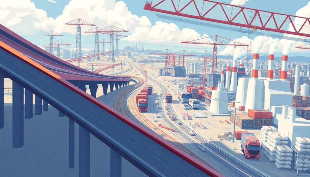 Инвестиции в акции компаний сектора материалов и строительной индустрии - иллюстрация